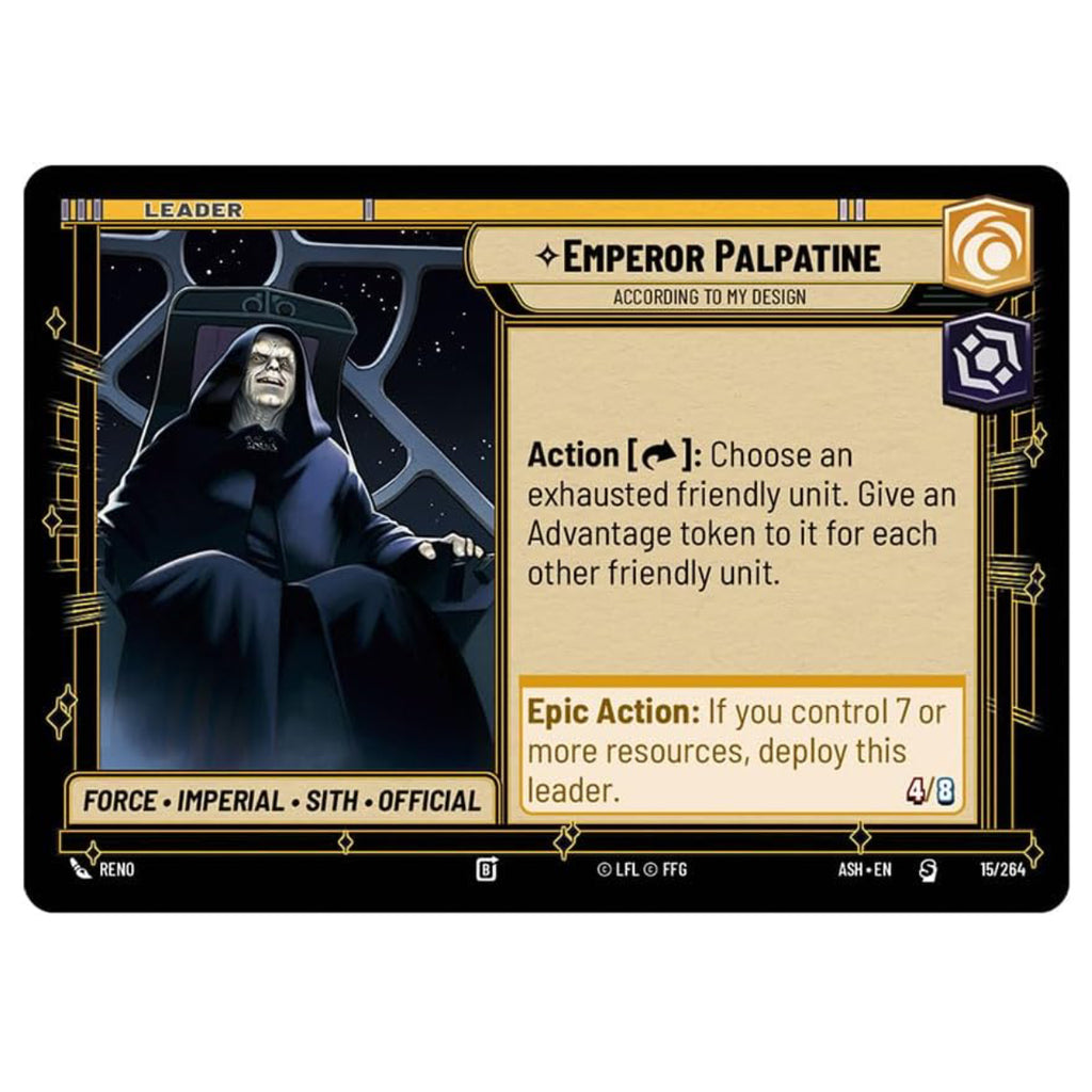 Star Wars: Unlimited: Ashes of the Empire Spotlight Deck - Emperor Palpatine