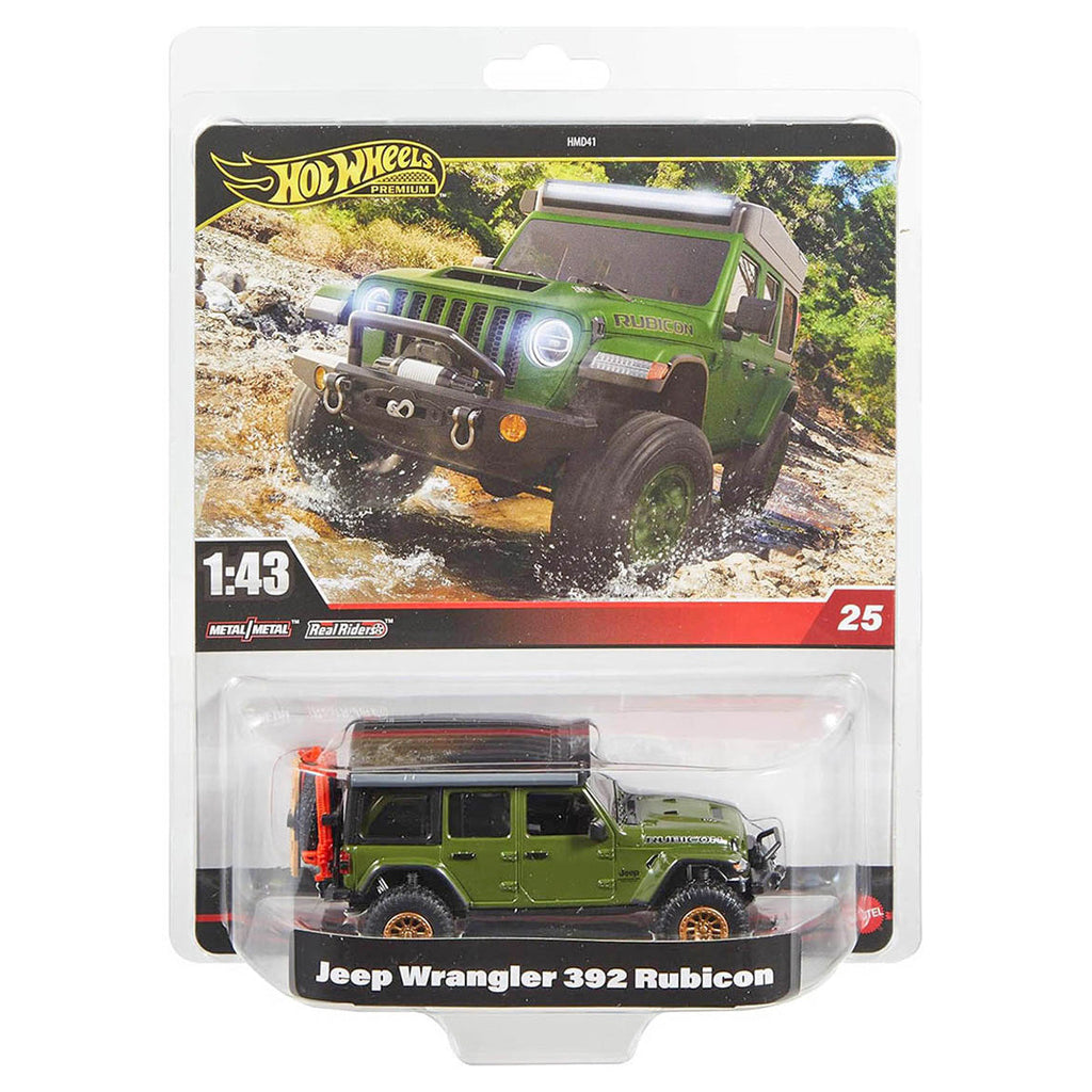  Hot Wheels Premium: Jeep Wrangler 392 Rubicon 1:43 Car