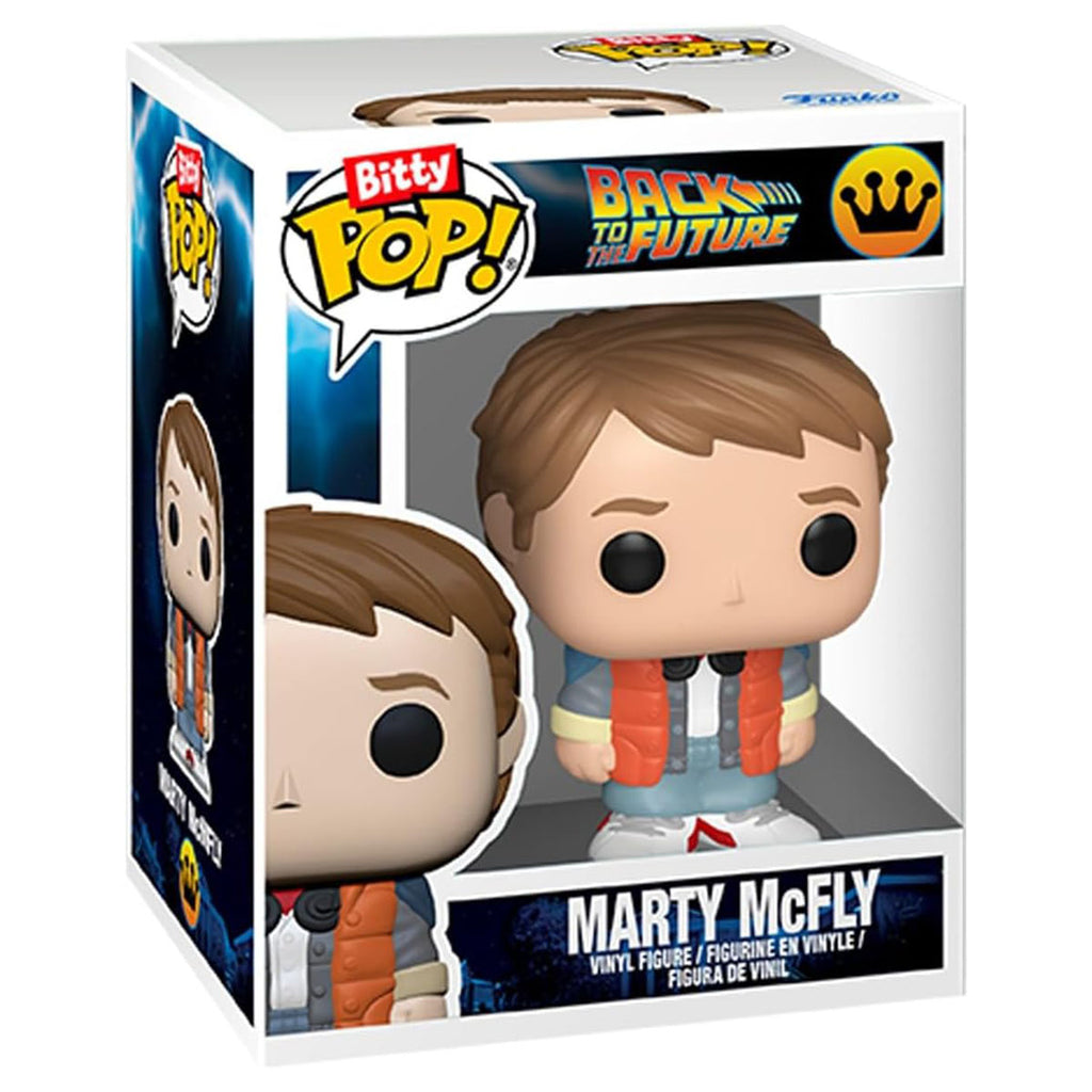 Funko Bitty POP! Rides: Back to the Future: Marty McFly and Time Machine Vinyl Figures