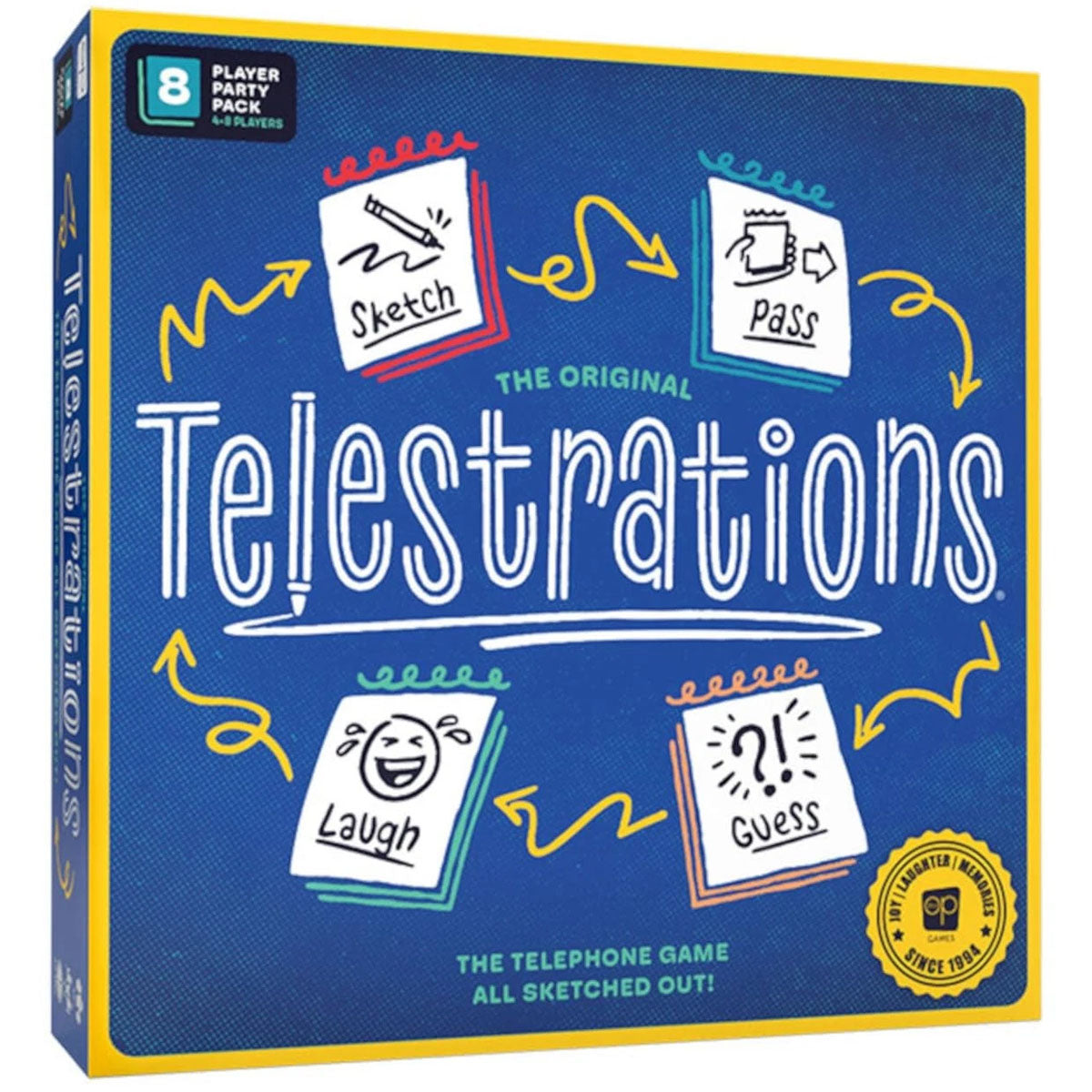 Telestrations 2025 Refresh family party game box