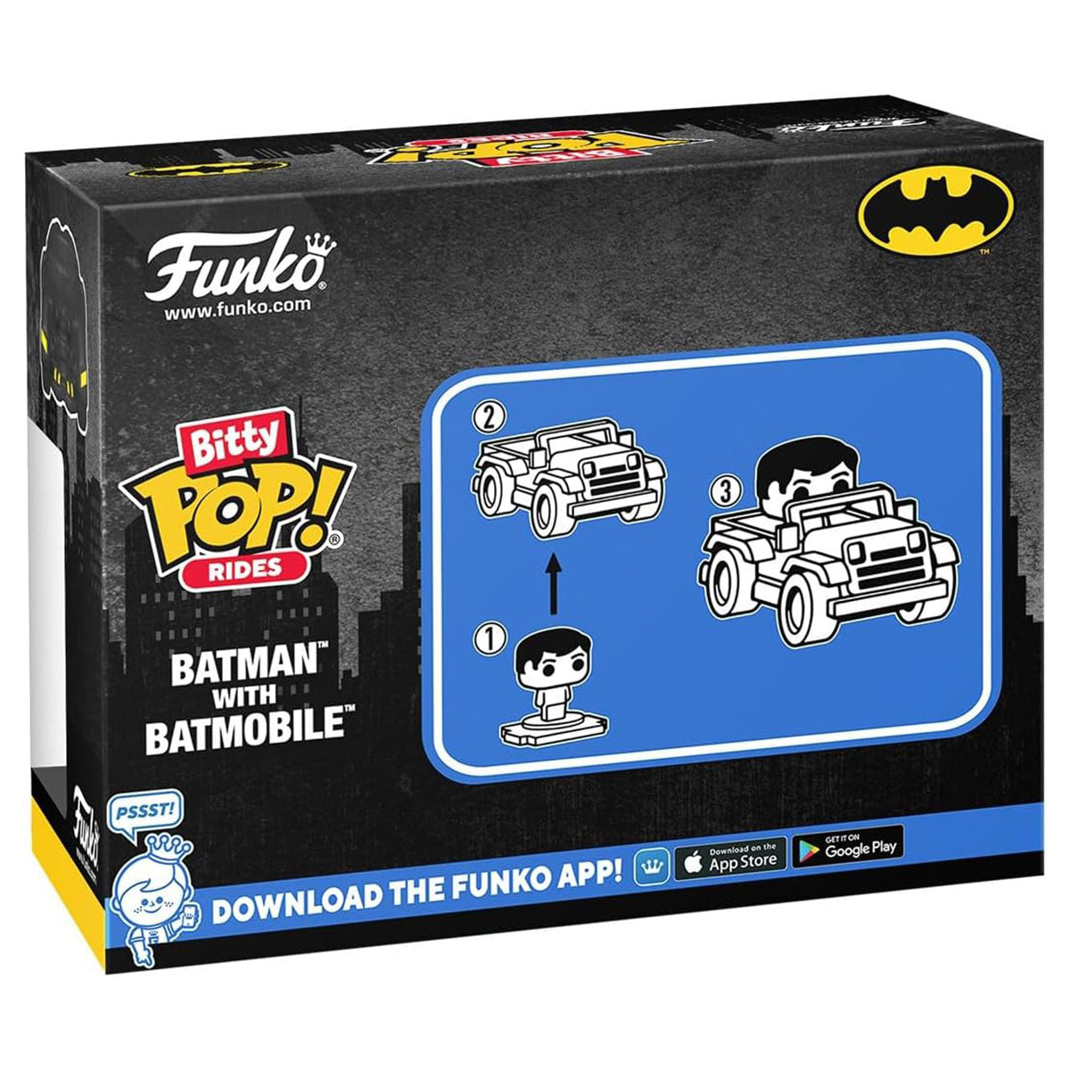Funko Bitty Pop! Rides: DC Batman: Batman with Batmobile