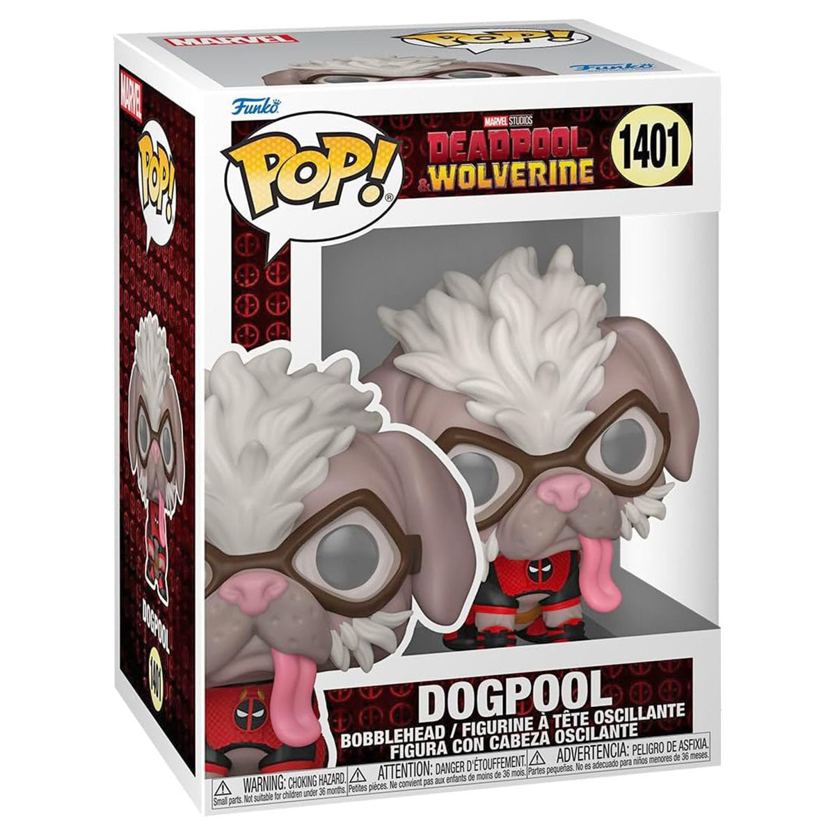 Funko Pop! Marvel: Deadpool & Wolverine: Dogpool Bobble-Head Vinyl Figure #1401