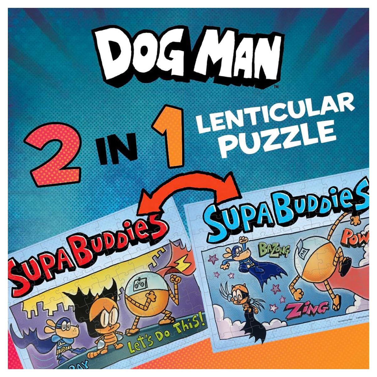 Dogman Supa Buddies Lenticular Puzzle