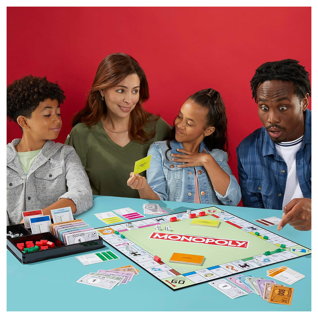 Monopoly family board game 2 to 6 players age 8 plus