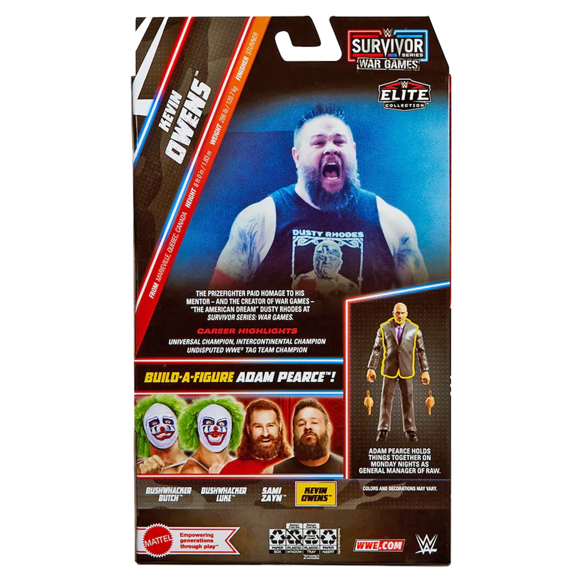 WWE Elite Survivor Series War Games Kevin Owens 15cm Figure
