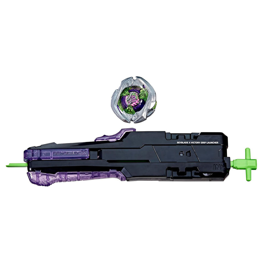 Beyyblade X Saber Samurai 2-70L Victory Grip Launcher Set