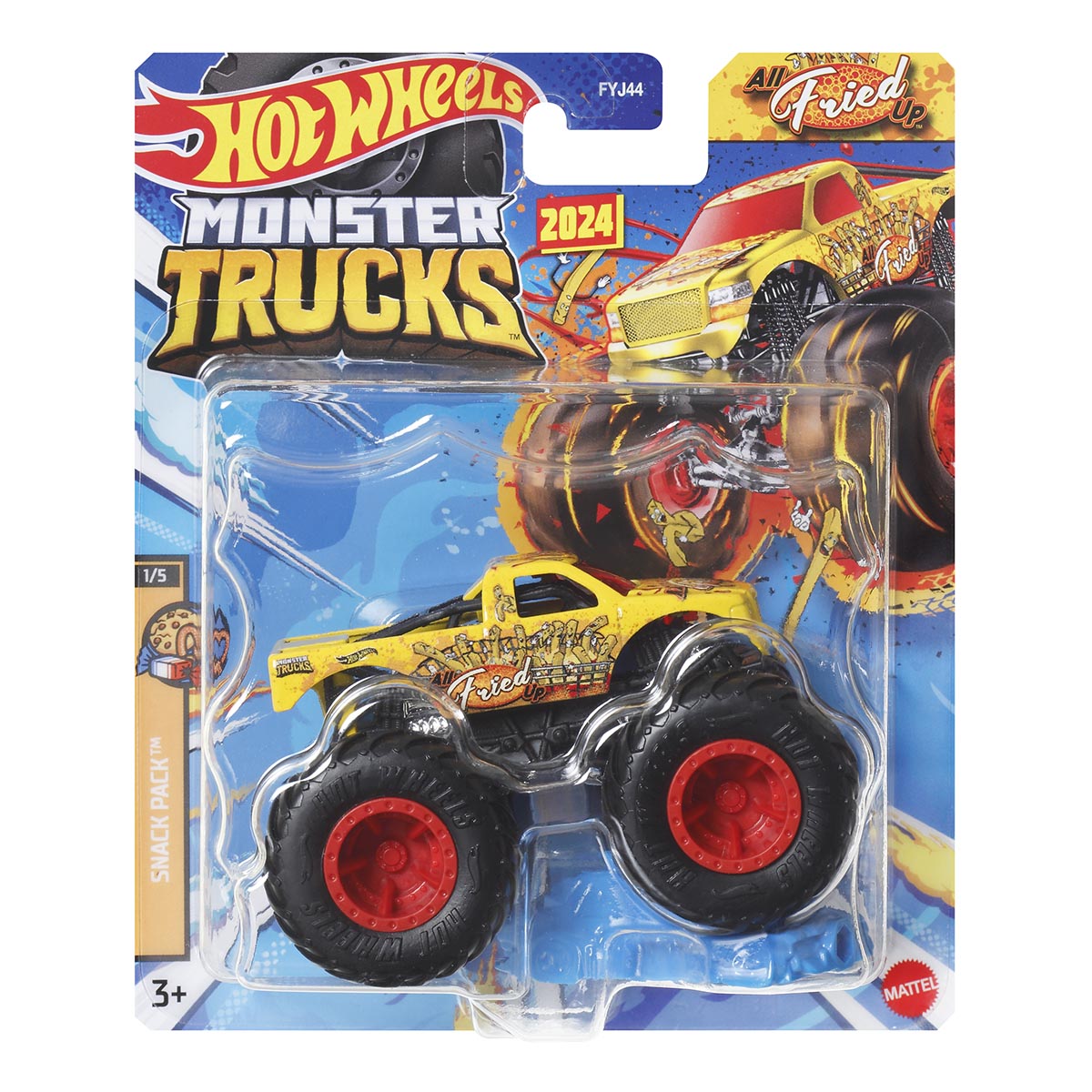 All Fried Up Hot Wheels Monster Trucks 2024 Diecast Vehicle 1/5