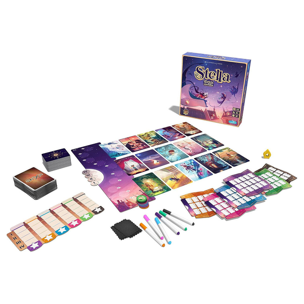 Stella Dixit universe family game imaginative gameplay overview