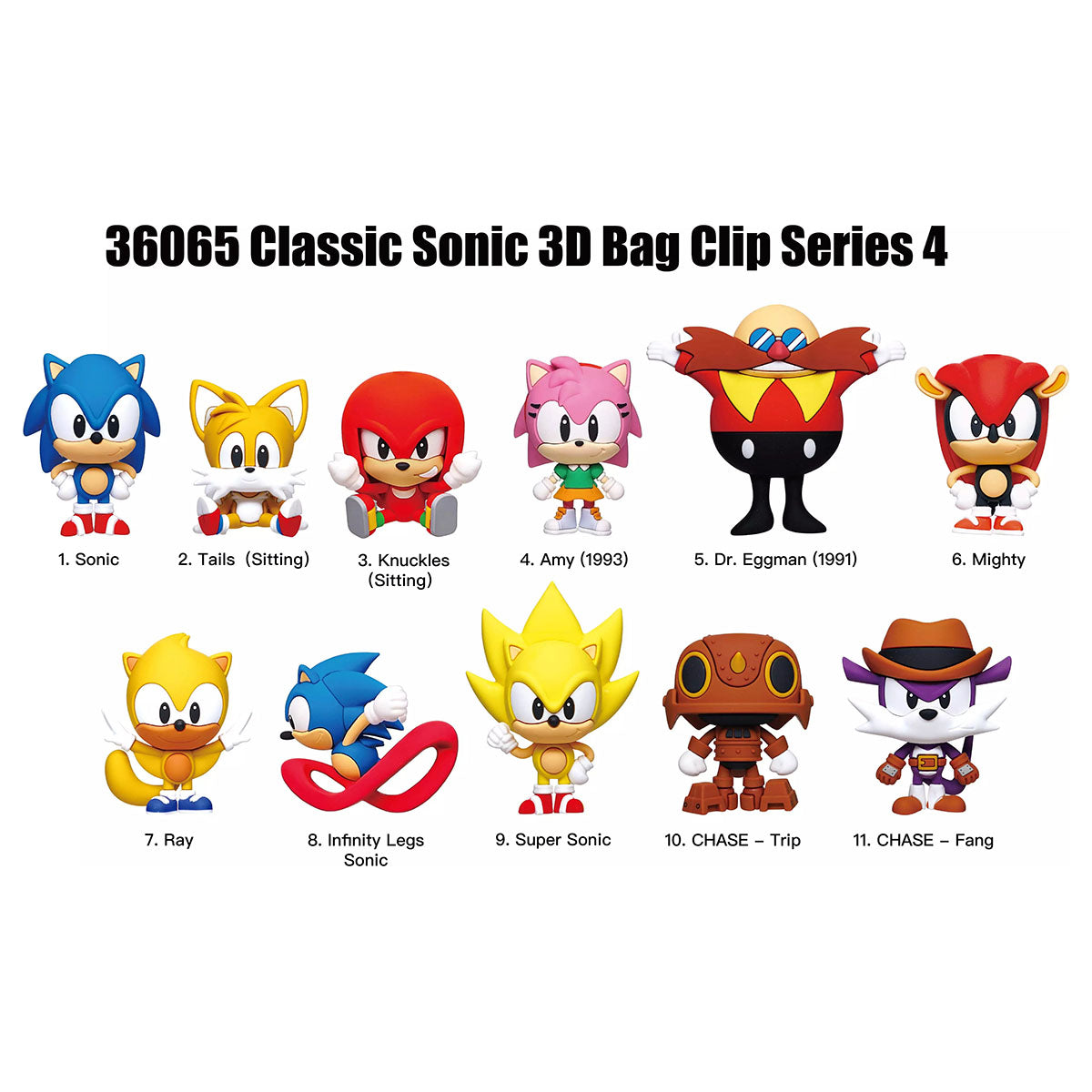 Sonic the Hedgehog Series 4 Figural Bag Clip (styles vary)