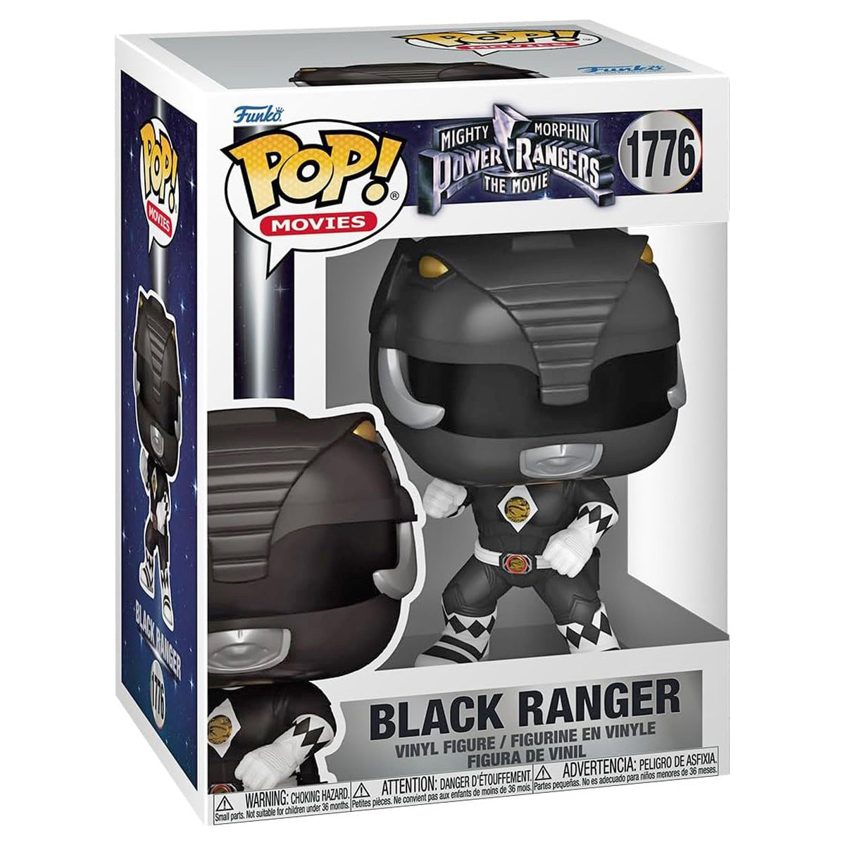 Funko Pop! Movies: Mighty Morphin Power Rangers The Movie: Black Ranger Vinyl Figure #1776