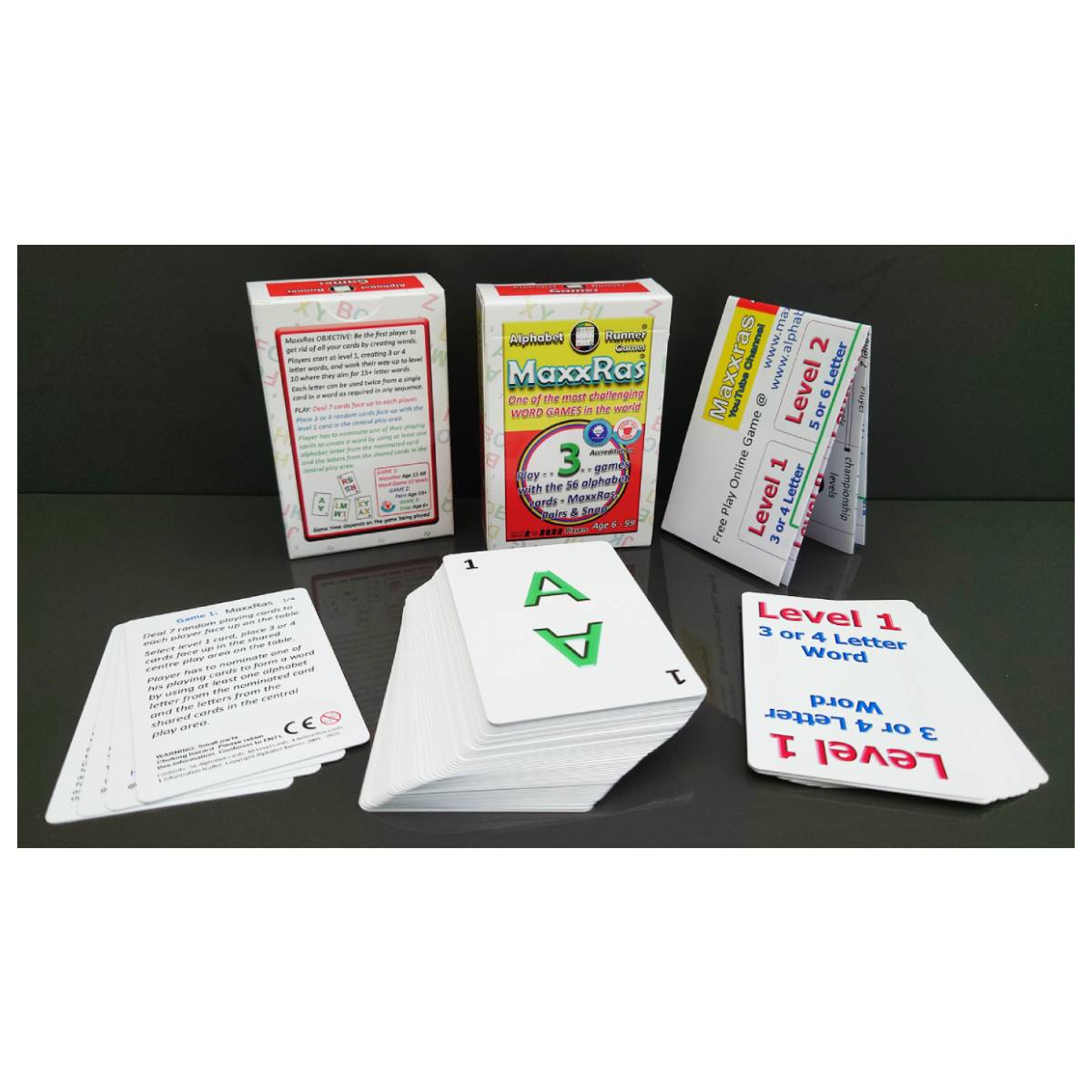 Alphabet Runner - MaxxRas Family Word Card Game