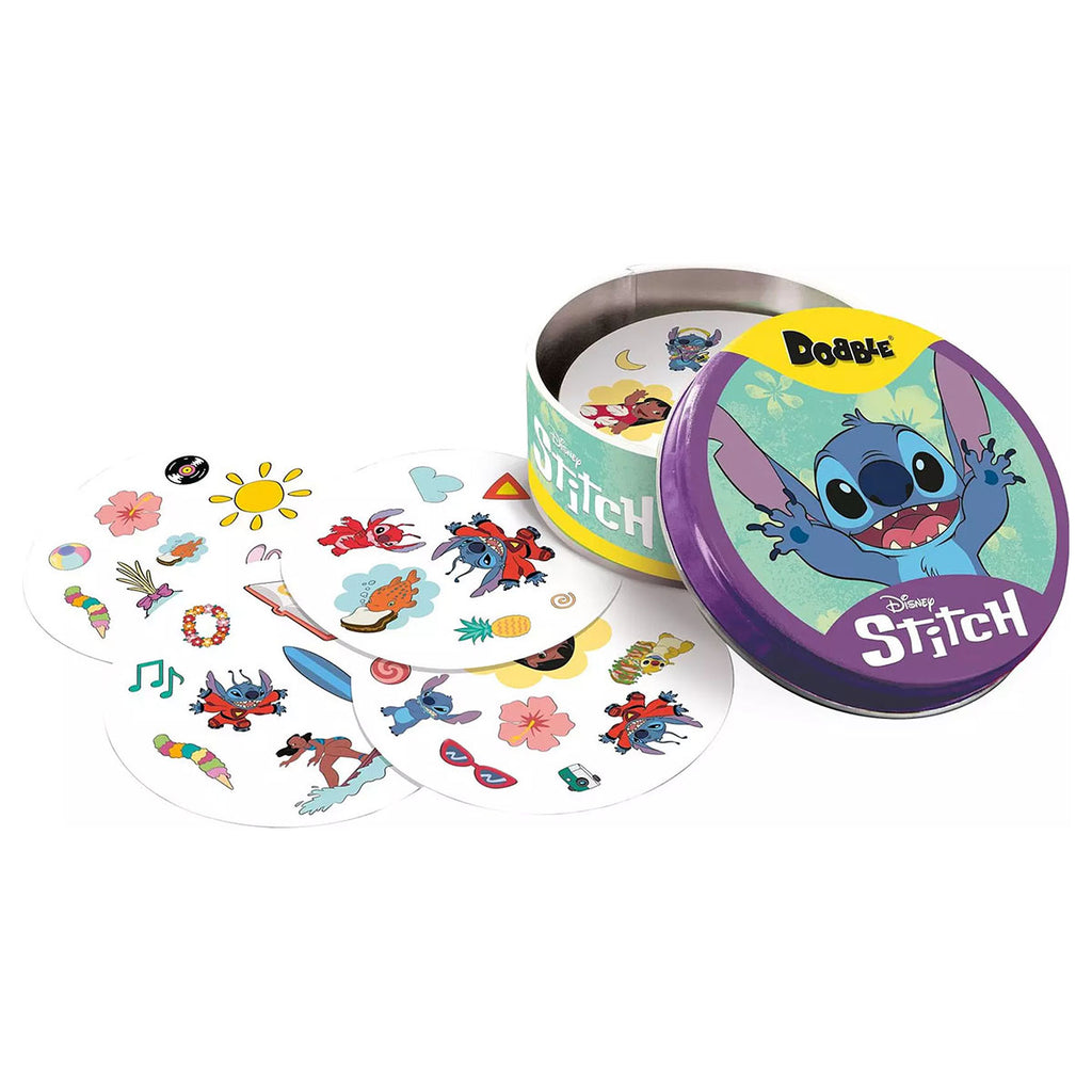 Disney Dobble Stitch fast-paced game for kids