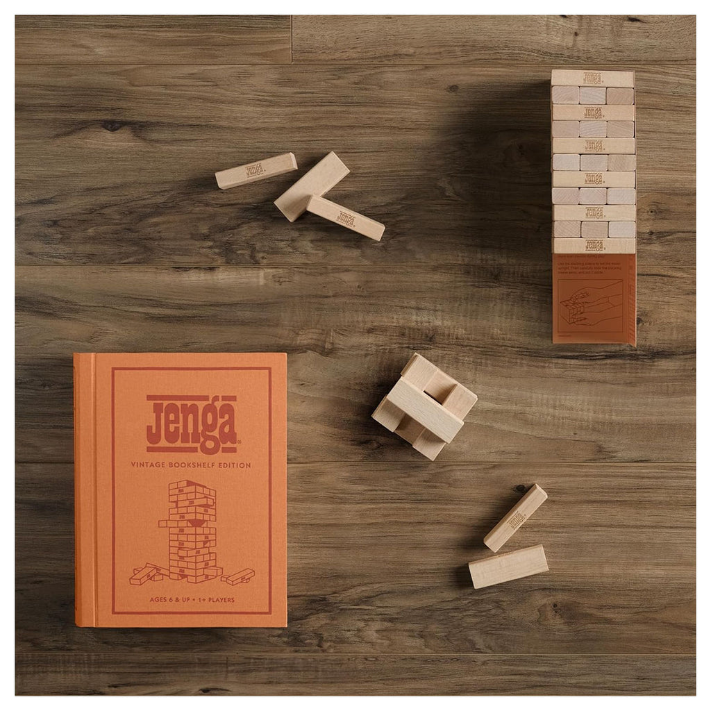 Jenga Vintage Bookshelf Edition