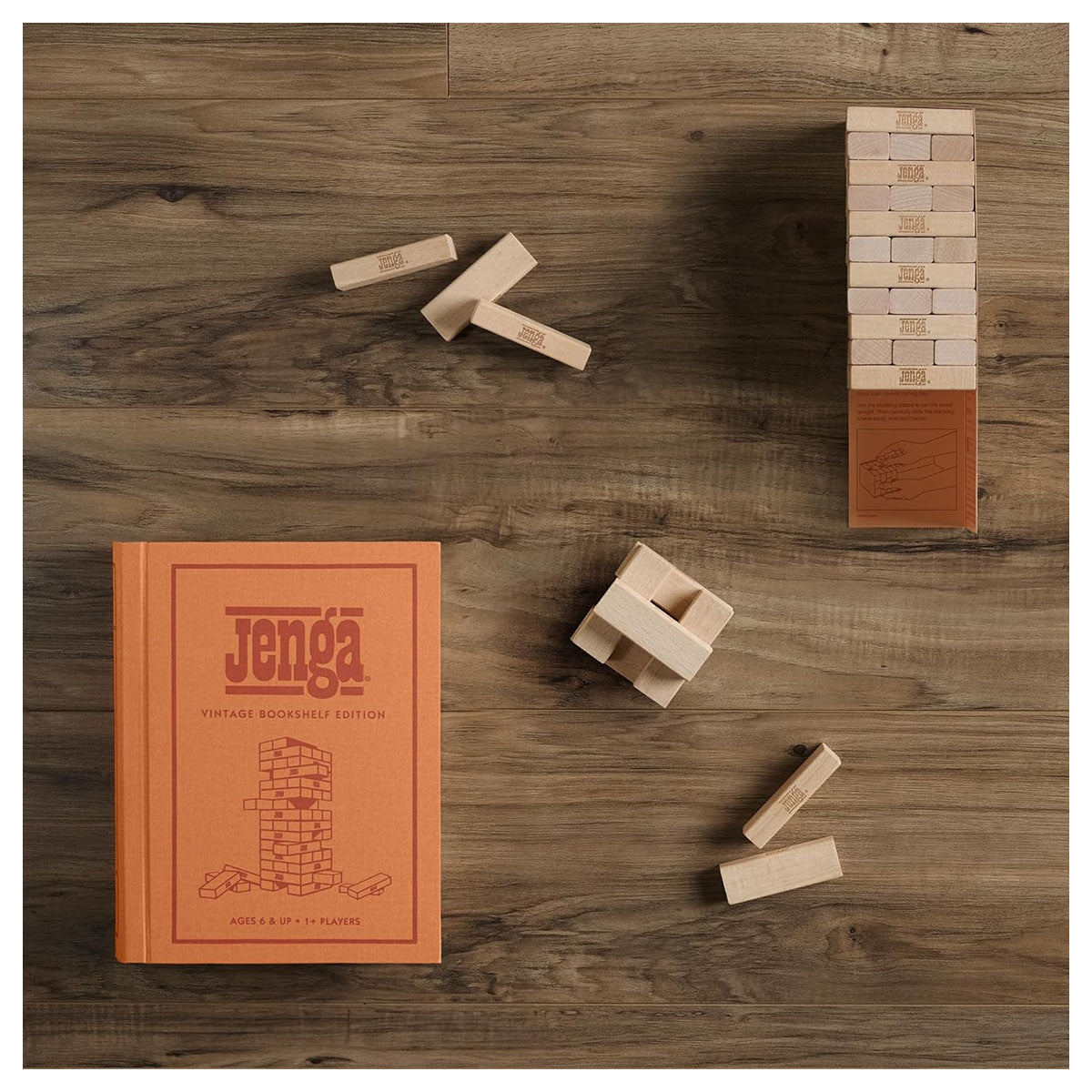 Jenga Vintage Bookshelf Edition