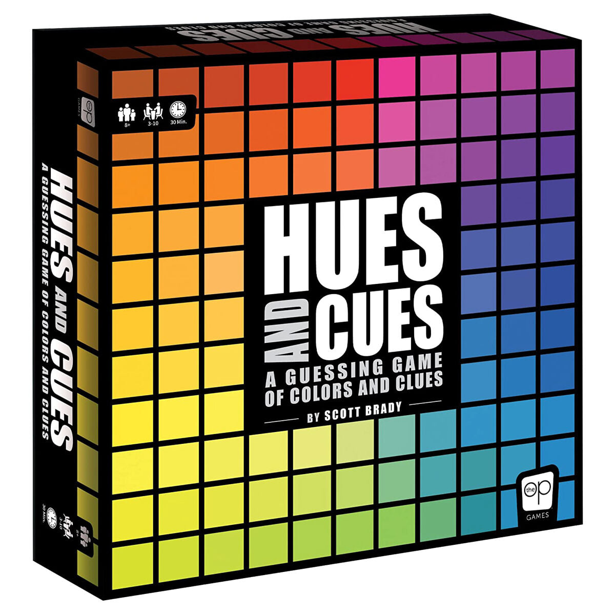 Hues and Cues board game box