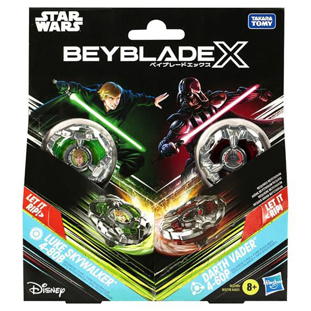 Beyblade X Star Wars Luke Skywalker Vs Darth Vader Set