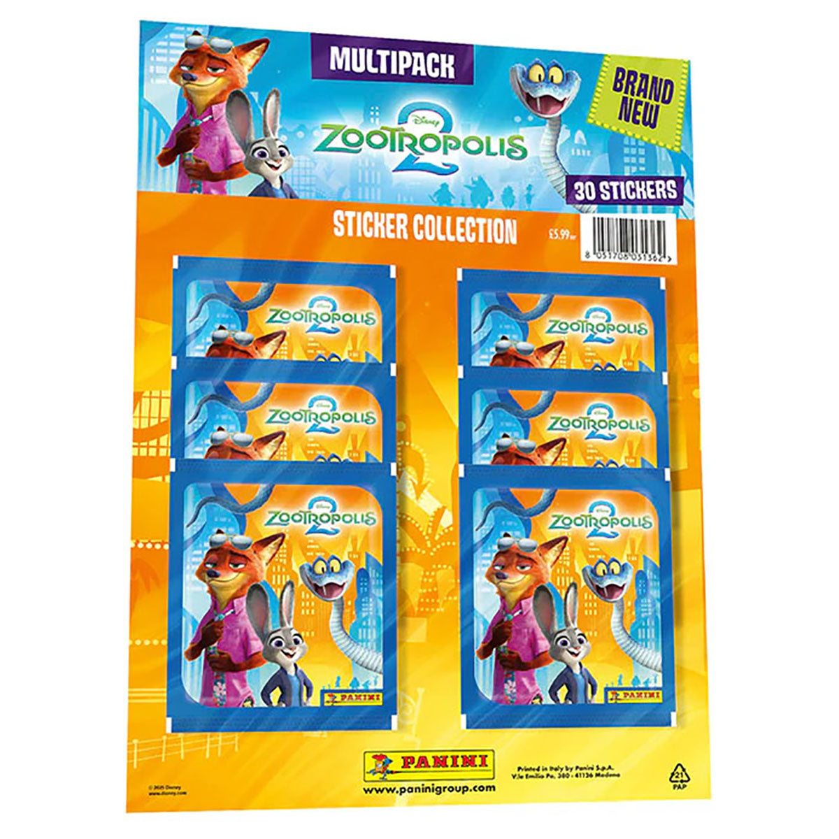 Panini Zootropolis Movie 2 Multipack display