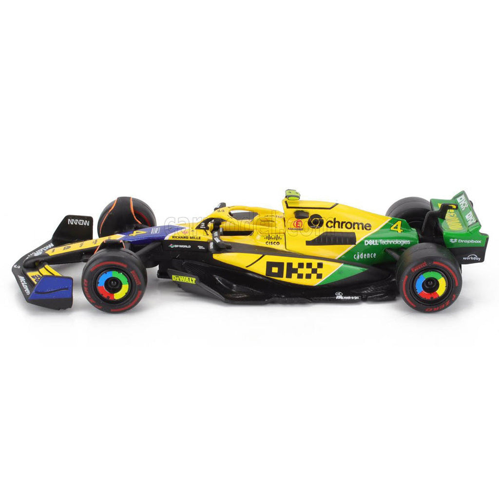 Bburago McLaren MCL38 Monaco Grand Prix 2024 Senna Livery 1:43 Race Car
