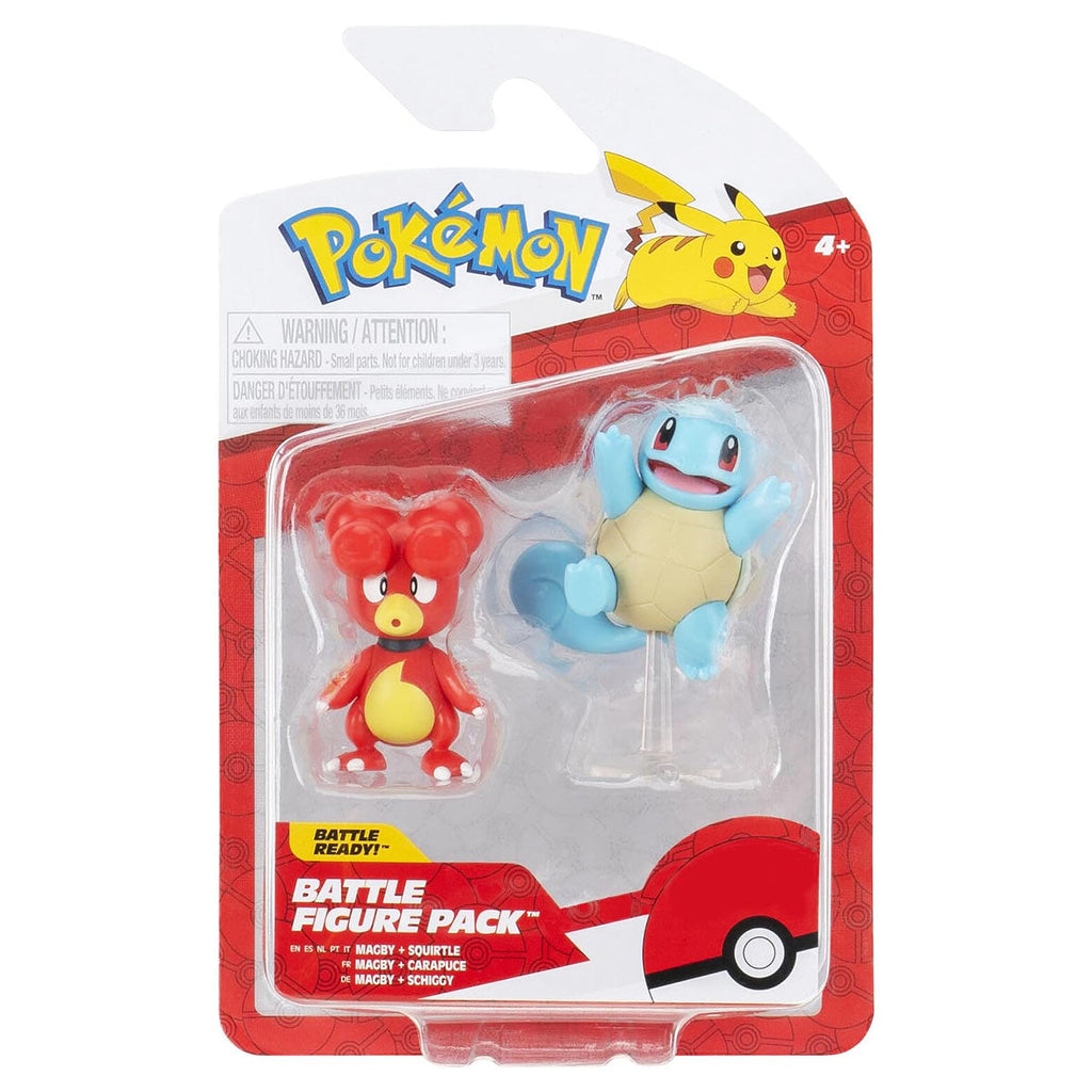 Pokémon Magby & Squirtle Battle Figure Pack