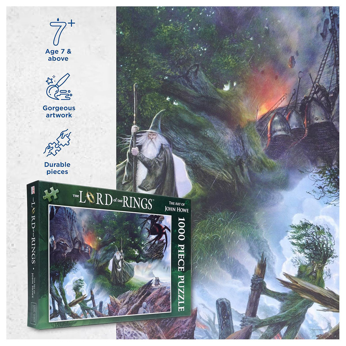 Lord of the Rings Gandalf and the Owl 1000 Piece Jigsaw Puzzle