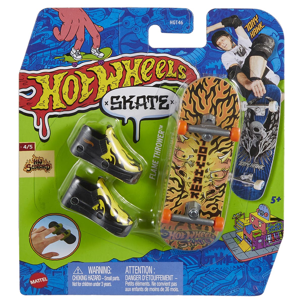 Flame Thrower Hot Wheels Skate Fingerboard (HW Scorched 4/5)