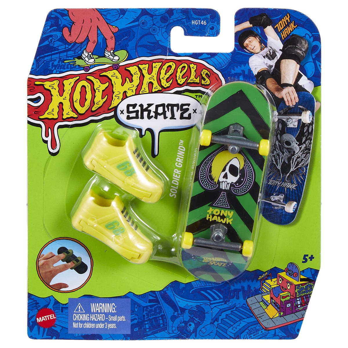 Soldier Grind Hot Wheels Skate Fingerboard (Tony Hawk Originals 4/8)