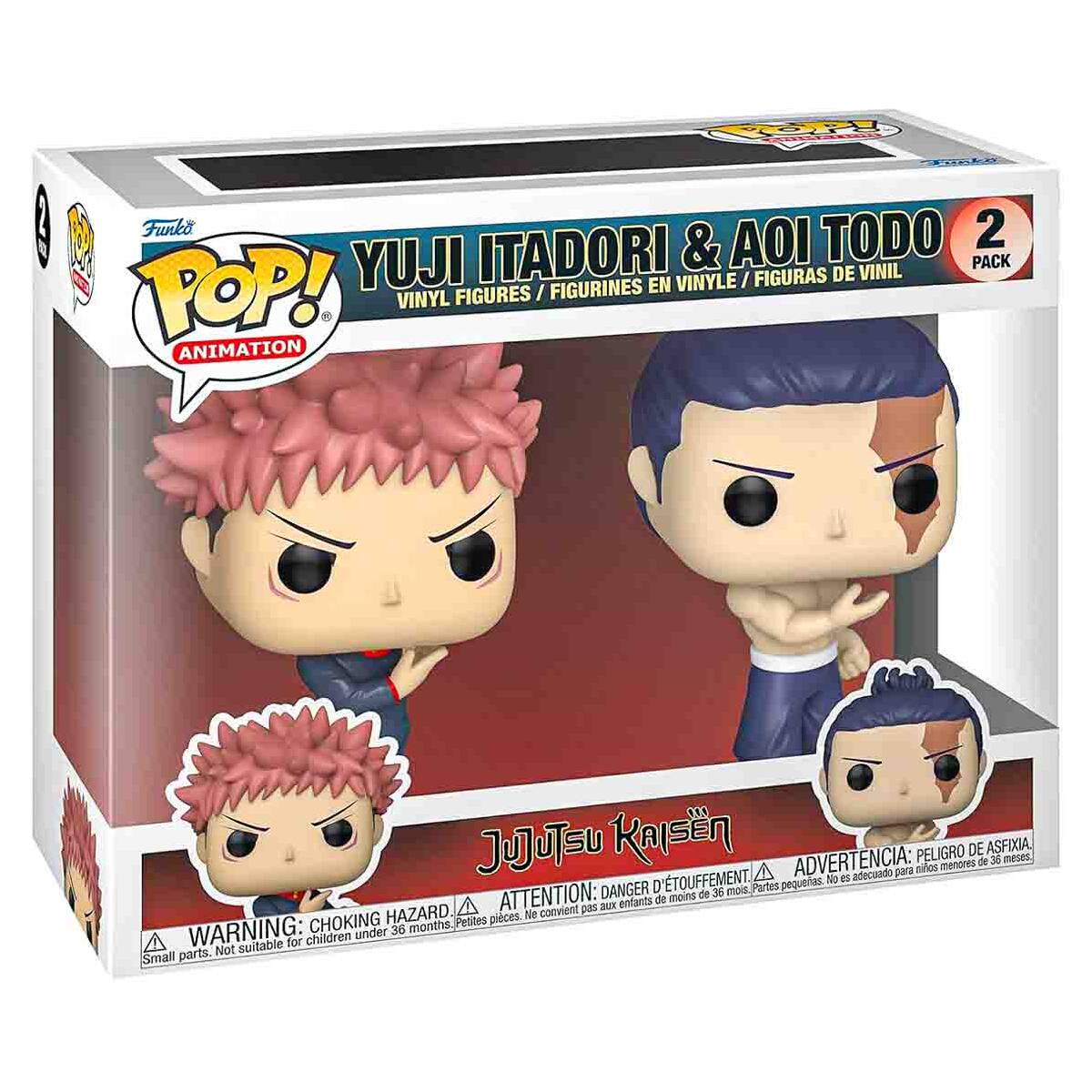 Funko Pop! Animation: Jujutsu Kaisen: Yuji Itadori & Aoi Todo Vinyl Figure (2 Pack)