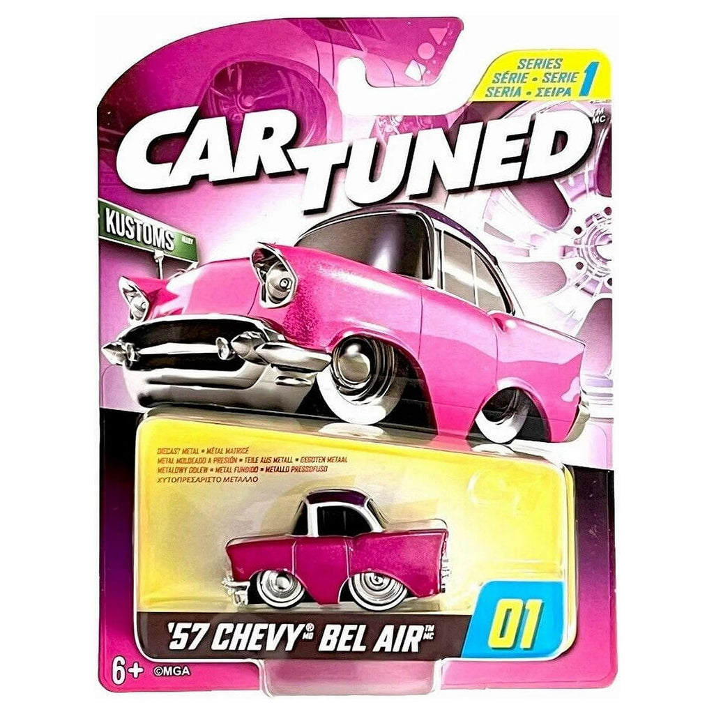 Cartuned S1 ’57 Chevy Bel Air #01 diecast car front view