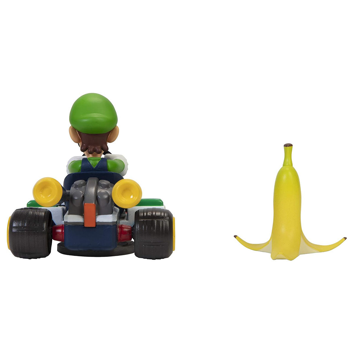 Spin Out Luigi Kart with Banana Super Mario