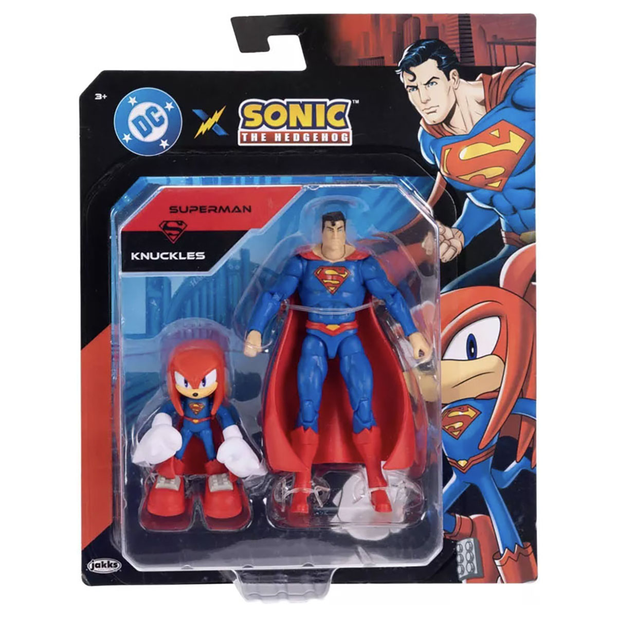 Knuckles & Superman Figures Set Sonic X DC