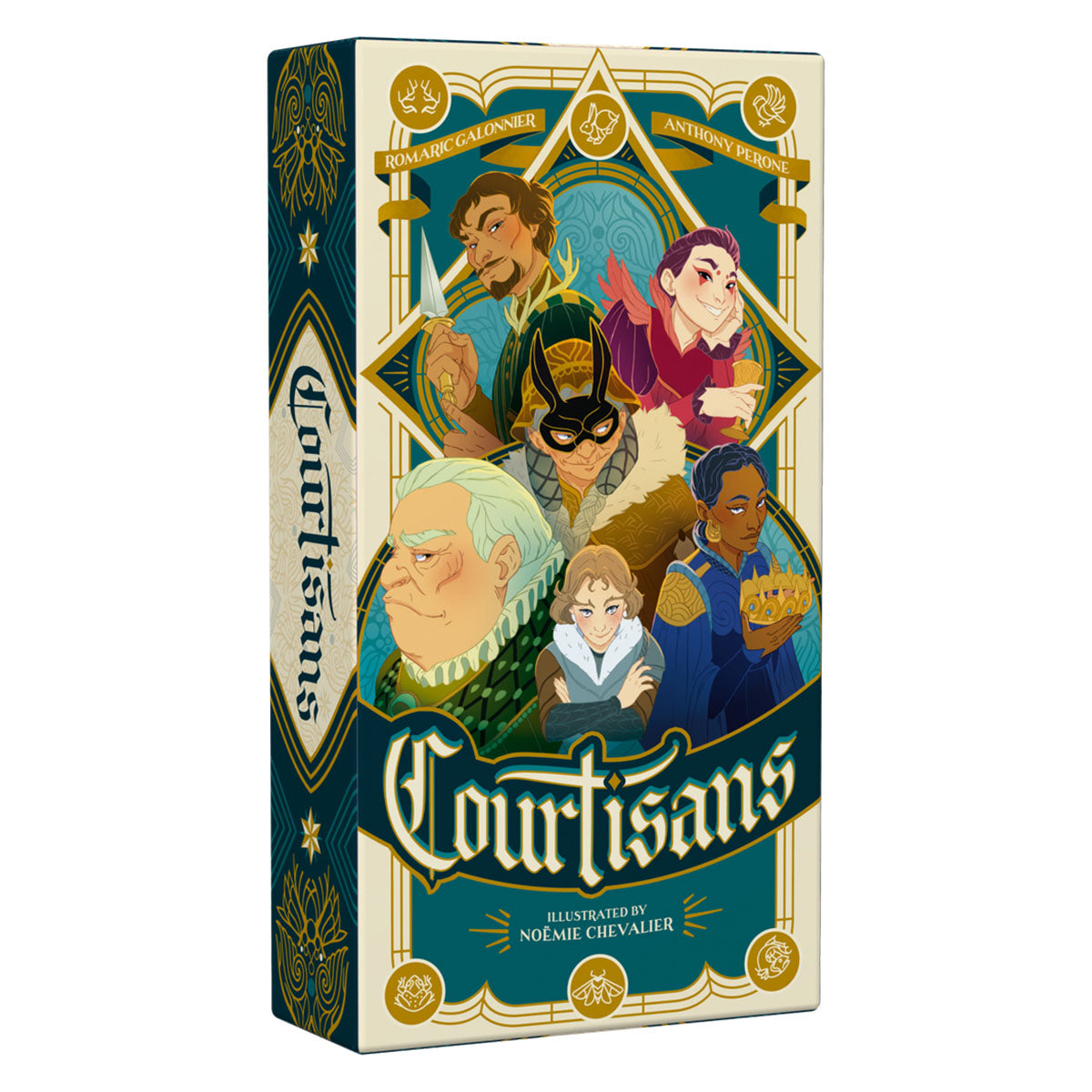 Courtisans card game box bluffing strategy game UK