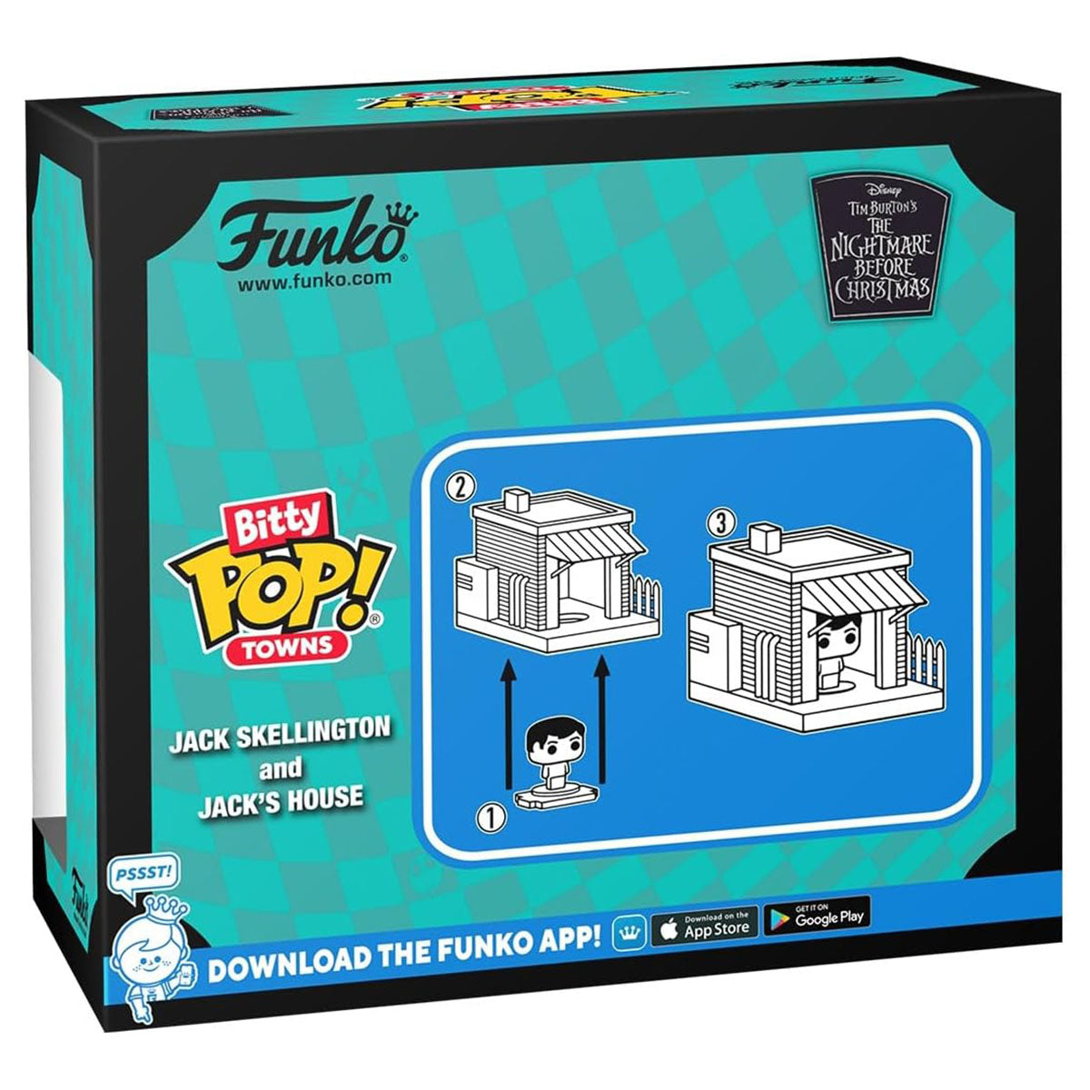 Funko Bitty Pop! Towns: The Nightmare Before Christmas: Jack Skellington and Jack's House