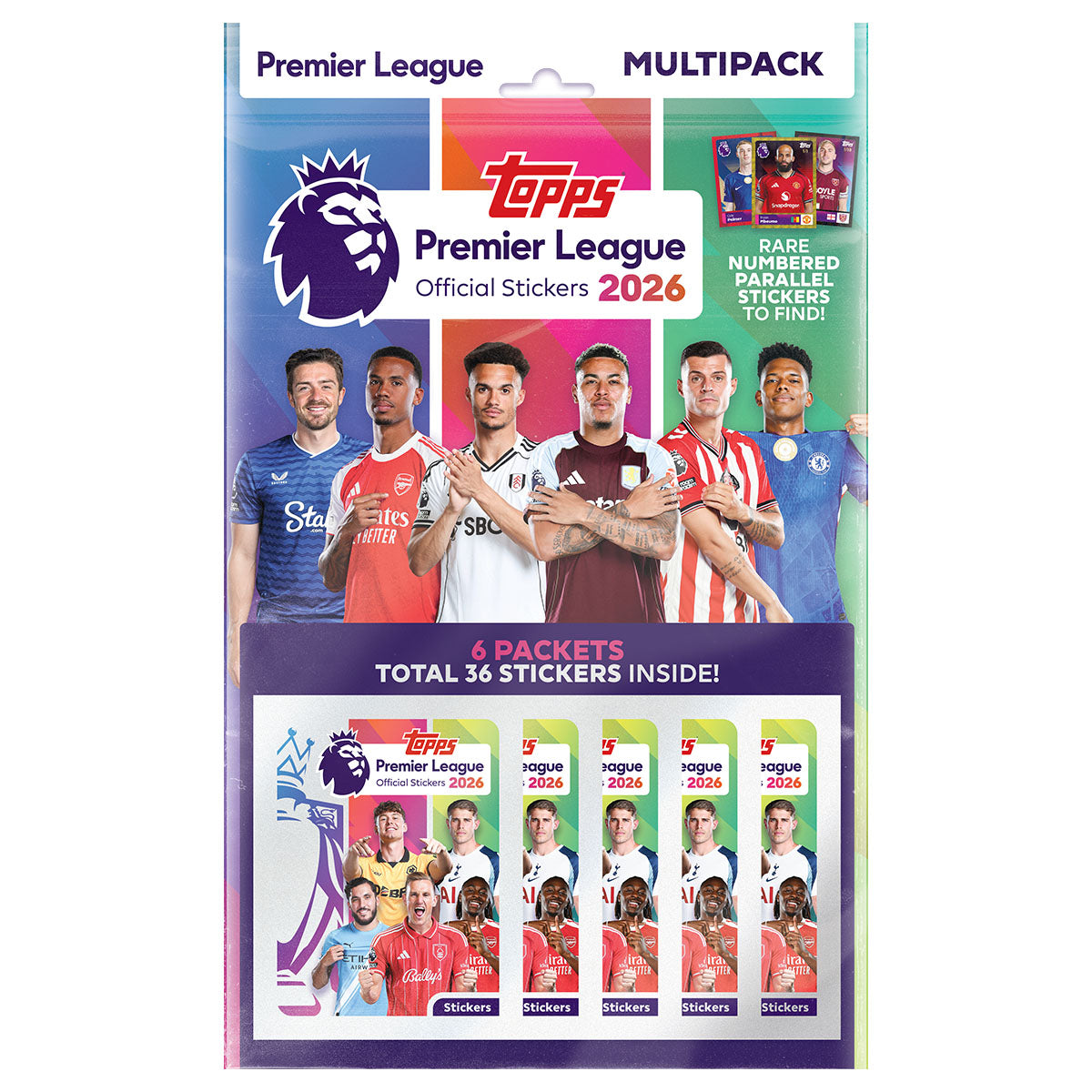 Topps Premier League 2026 stickers multipack front view