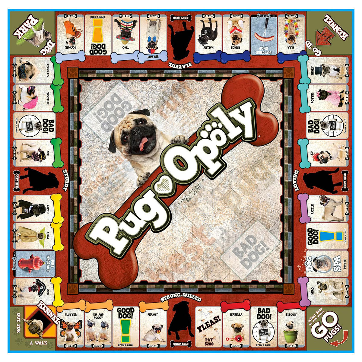 Pug-Opoly Board Game