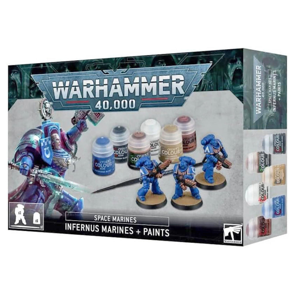 Warhammer 40,000: Space Marines: Infernus Marines + Paints Set