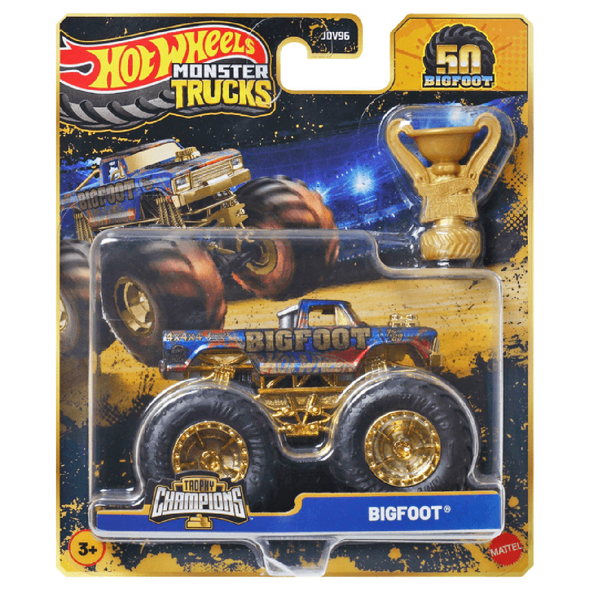 Hot Wheels Monster Trucks Trophy Champions Bigfoot Vehicle