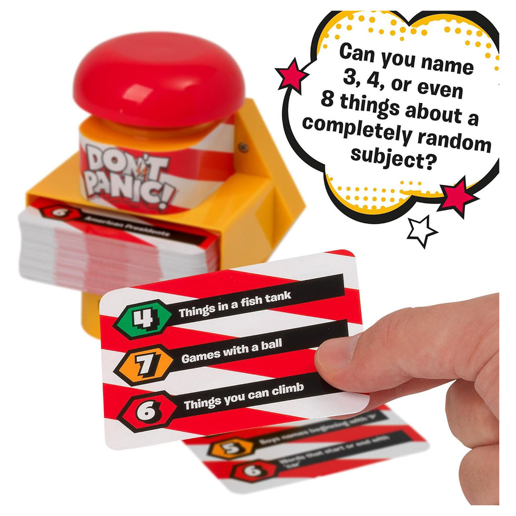 Don't Panic Quick Thinking Naming Board Game