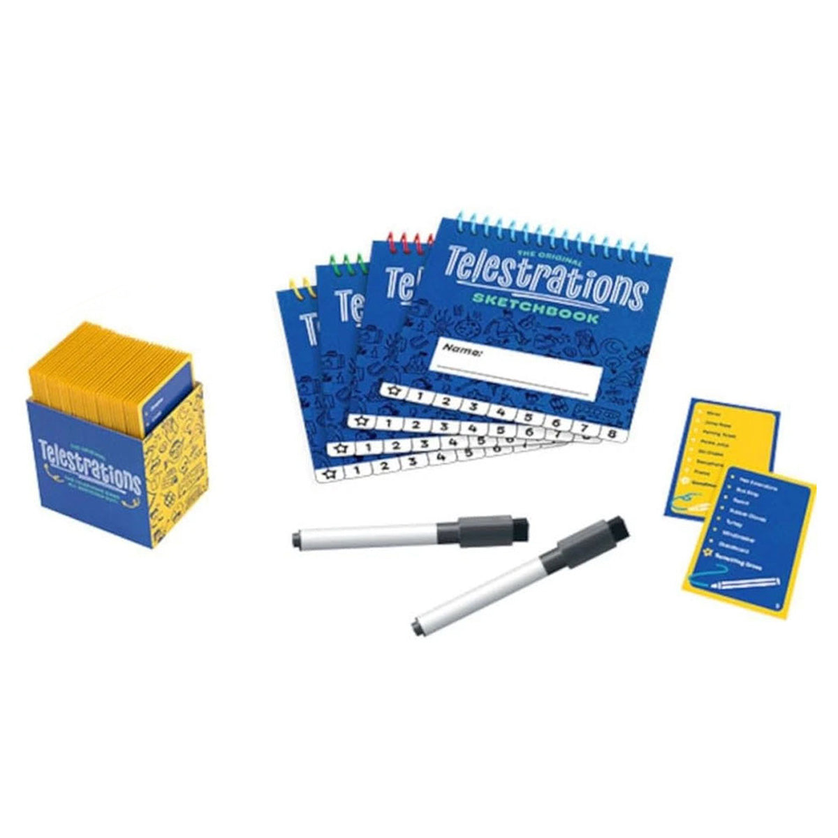 Telestrations 2025 Refresh drawing and guessing game components