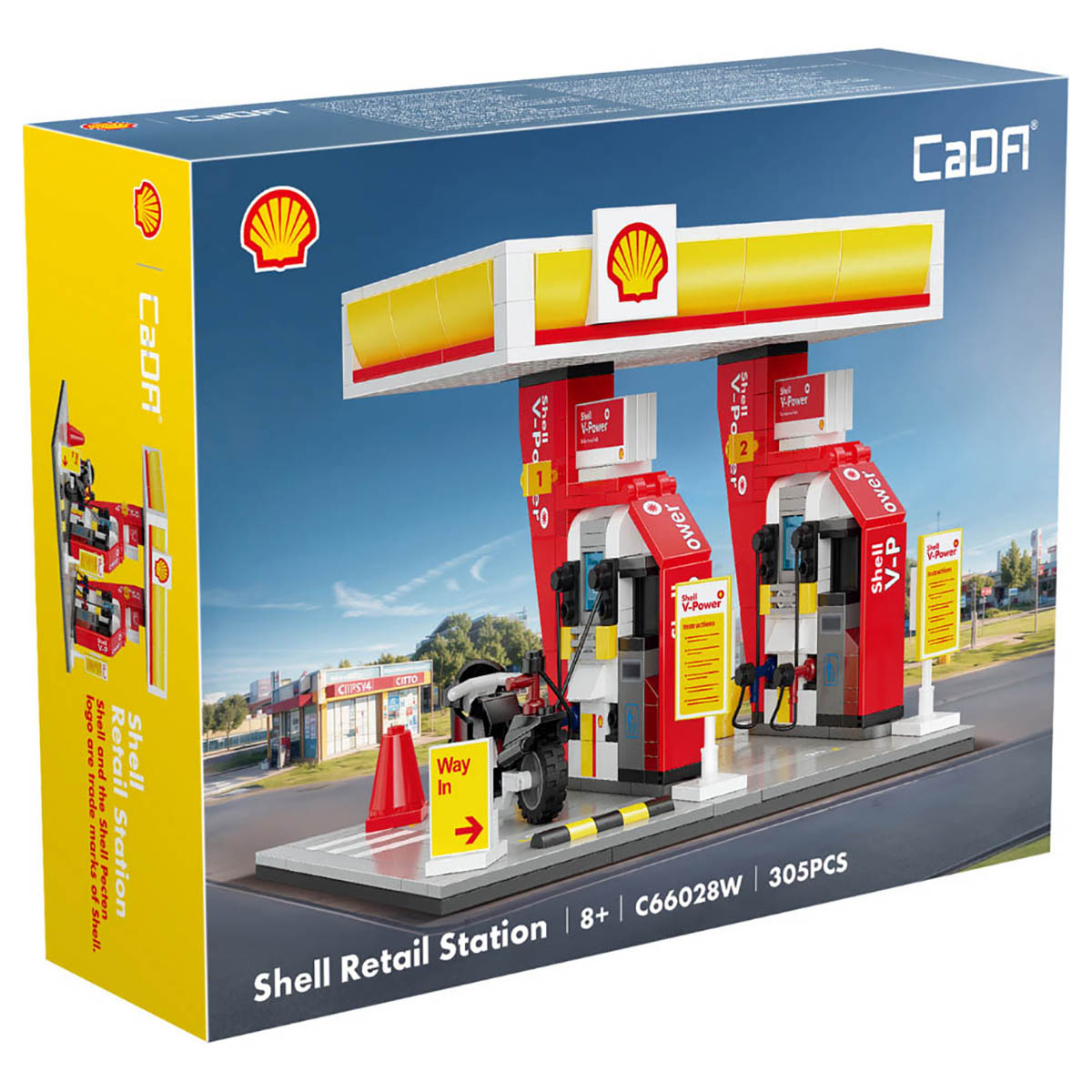 CaDA Shell Retail Station Building Block Set