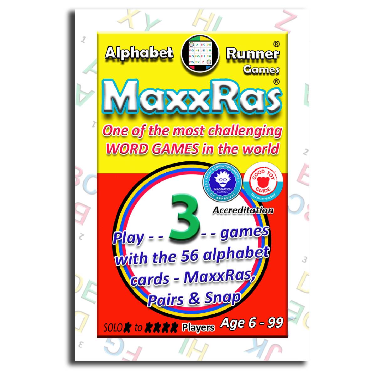 Alphabet Runner - MaxxRas Family Word Card Game