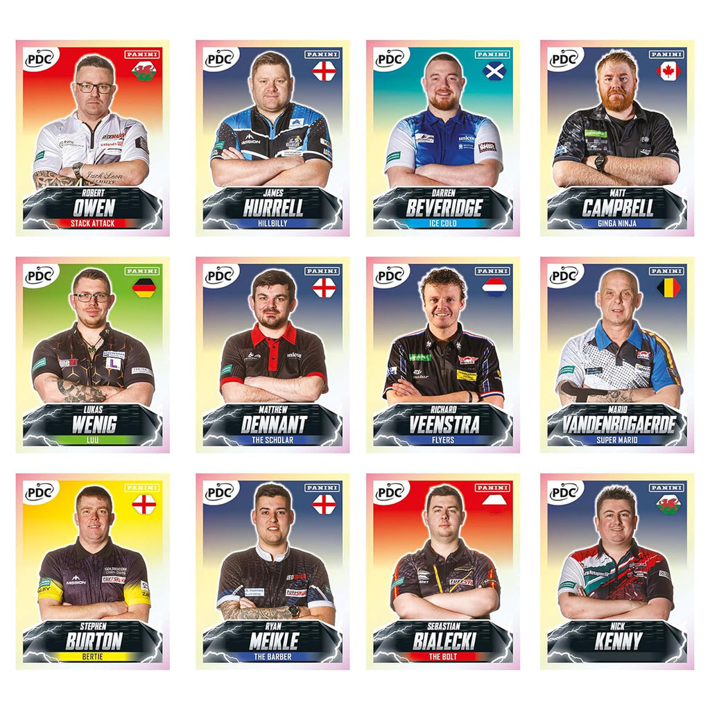 Collecting PDC darts stickers