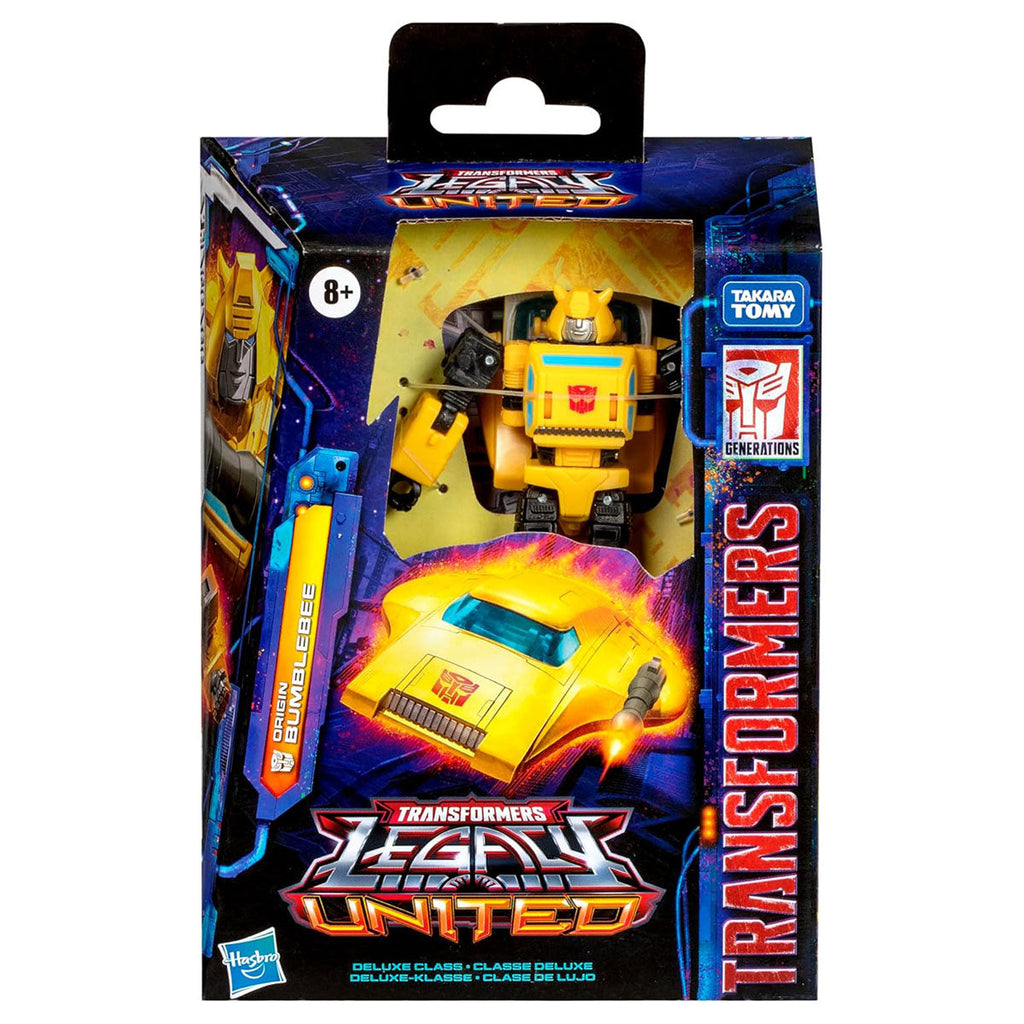 ransformers Legacy United: Origin Bumblebee Deluxe Class Figure