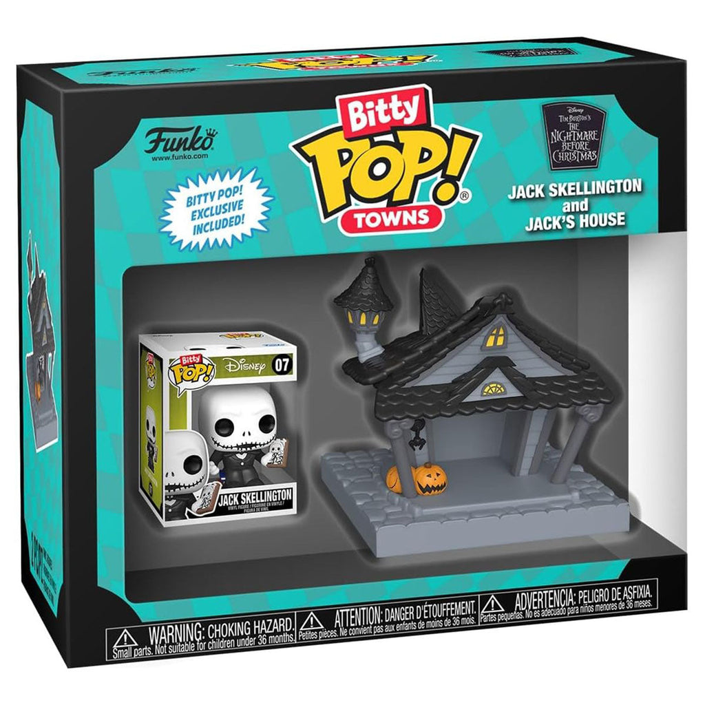 Funko Bitty Pop! Towns: The Nightmare Before Christmas: Jack Skellington and Jack's House