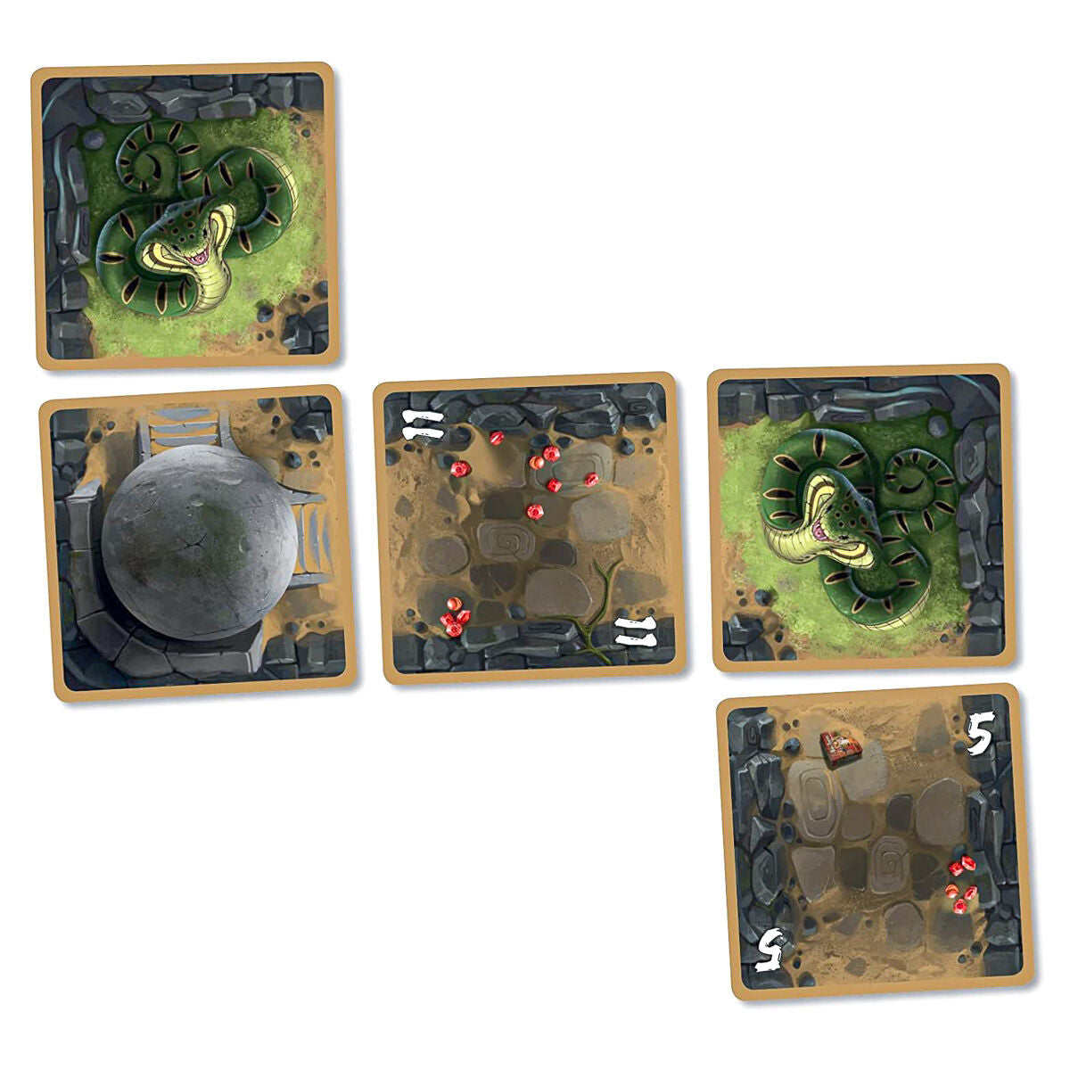 Diamant gameplay cave exploration treasure cards setup