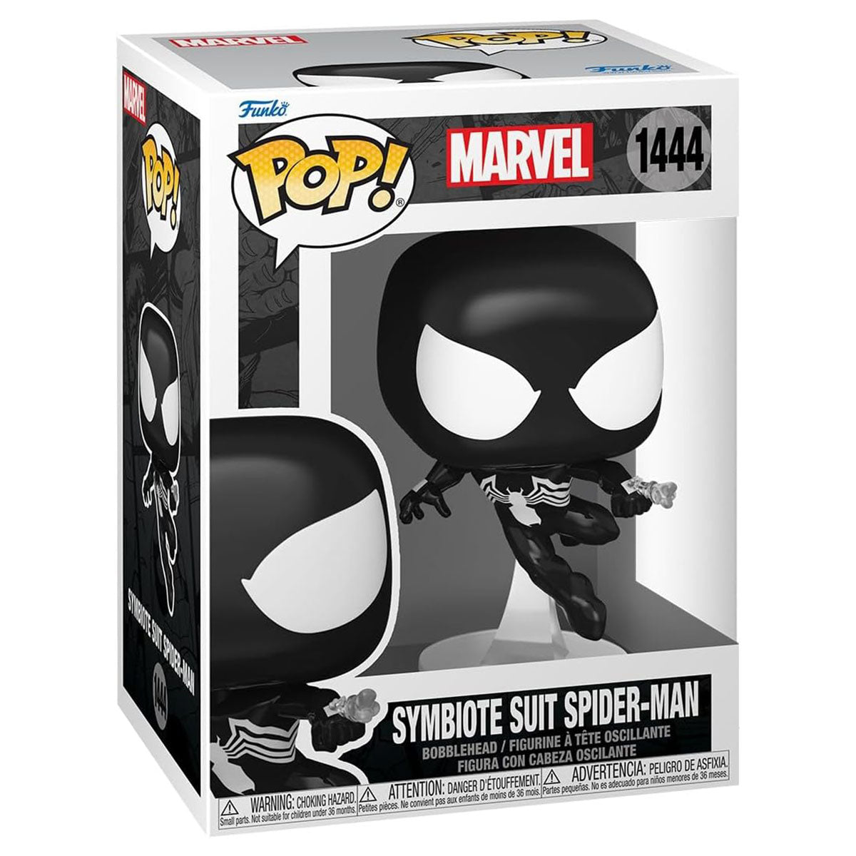 Funko Pop! Marvel: Symbiote Suit Spider-Man Bobblehead Figure #1444