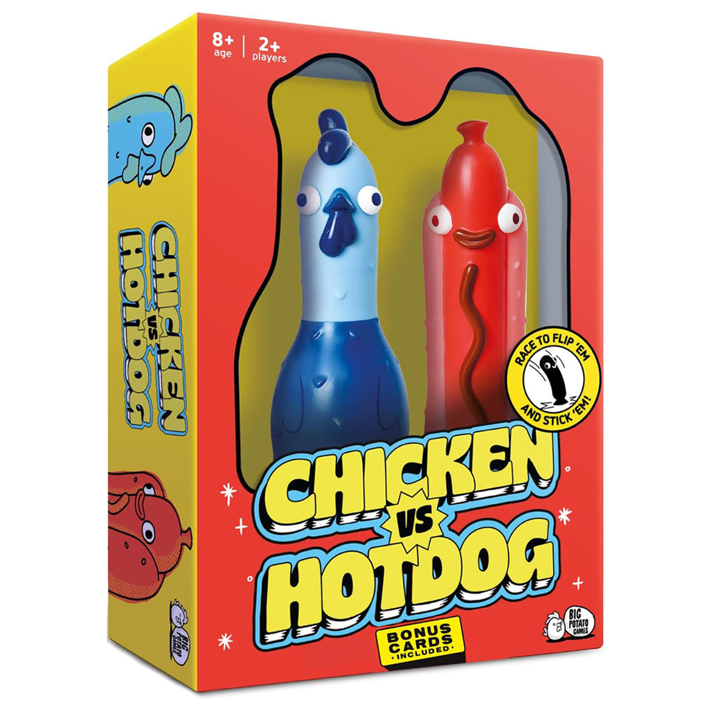 Chicken vs Hotdog board game box front