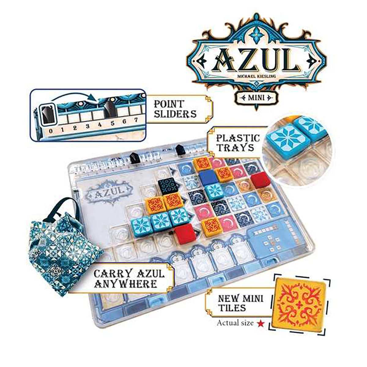 Azul Mini - Travel Edition of the Award-Winning Tile-Placement Game