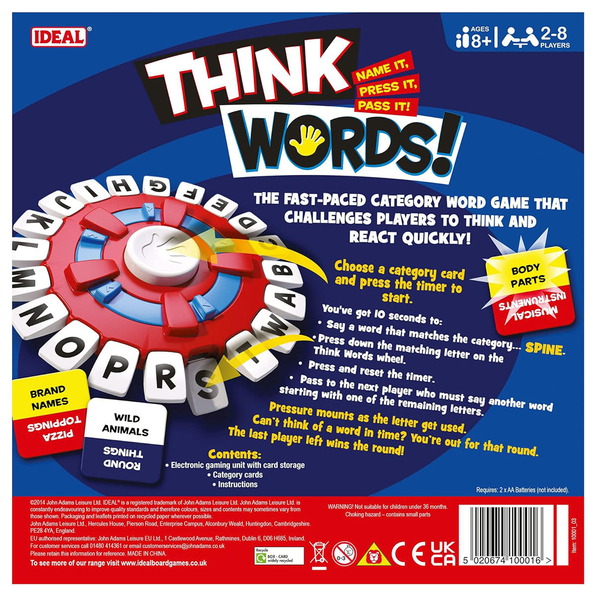 Ideal Think Words Game