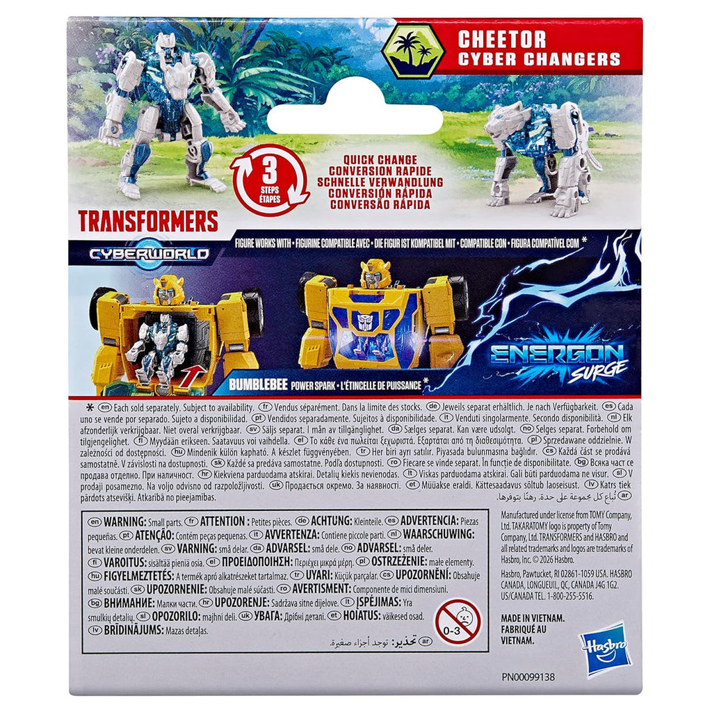Transformers Cyberworld Cheetor Cyber Changers Energon Surge Action Figure