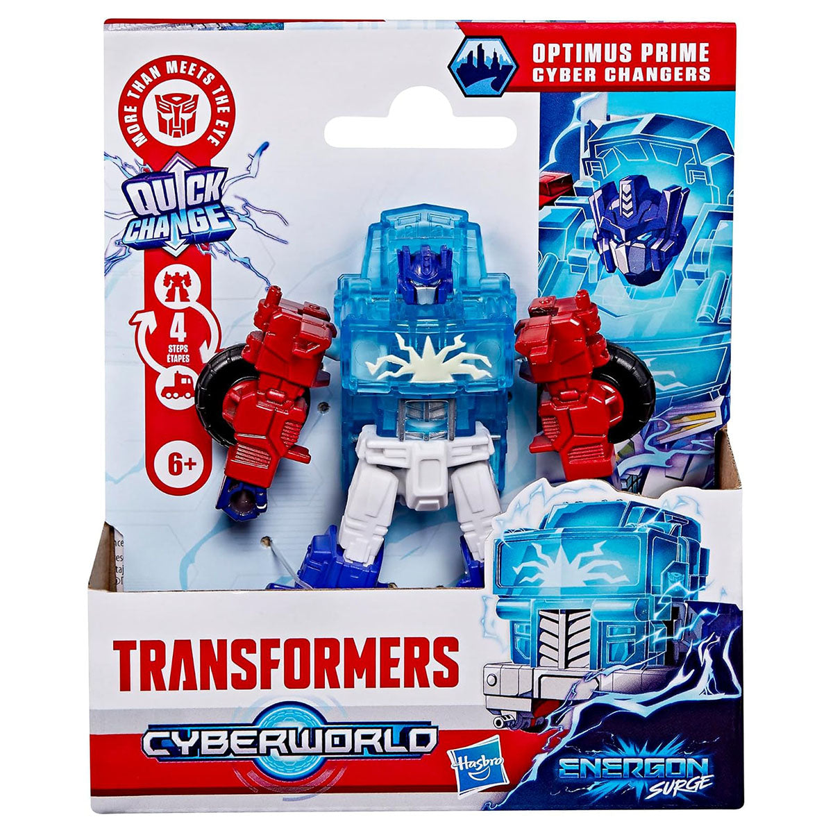 Transformers Cyberworld Optimus Prime Cyber Changers Energon Surge Action Figure